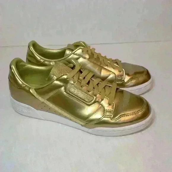 ADIDAS Continental 80 Shoe Metallic With Retro Fitness Style Womens Size 8.5 - Picture 3 of 12